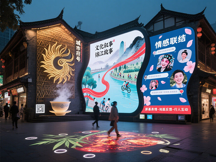 成都LED顯示屏的&ldquo;城市表情&rdquo;：如何通過(guò)大屏傳遞城市精神？